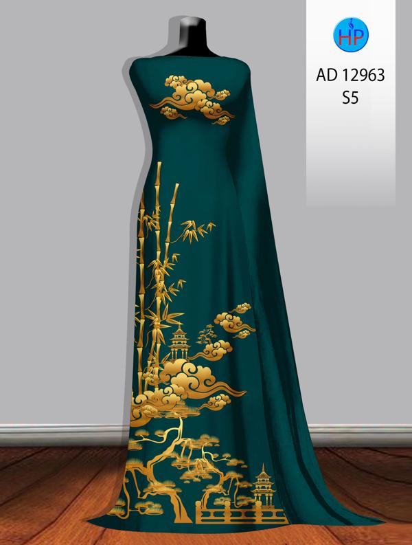 Vải Áo Dài Phong Cảnh AD 12963 6